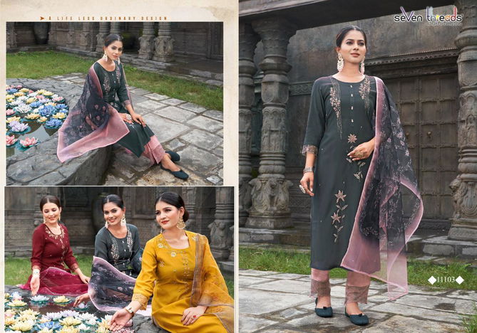 Seven Threads Netri 11101-11107 Wholesale Readymade Suits Catalog